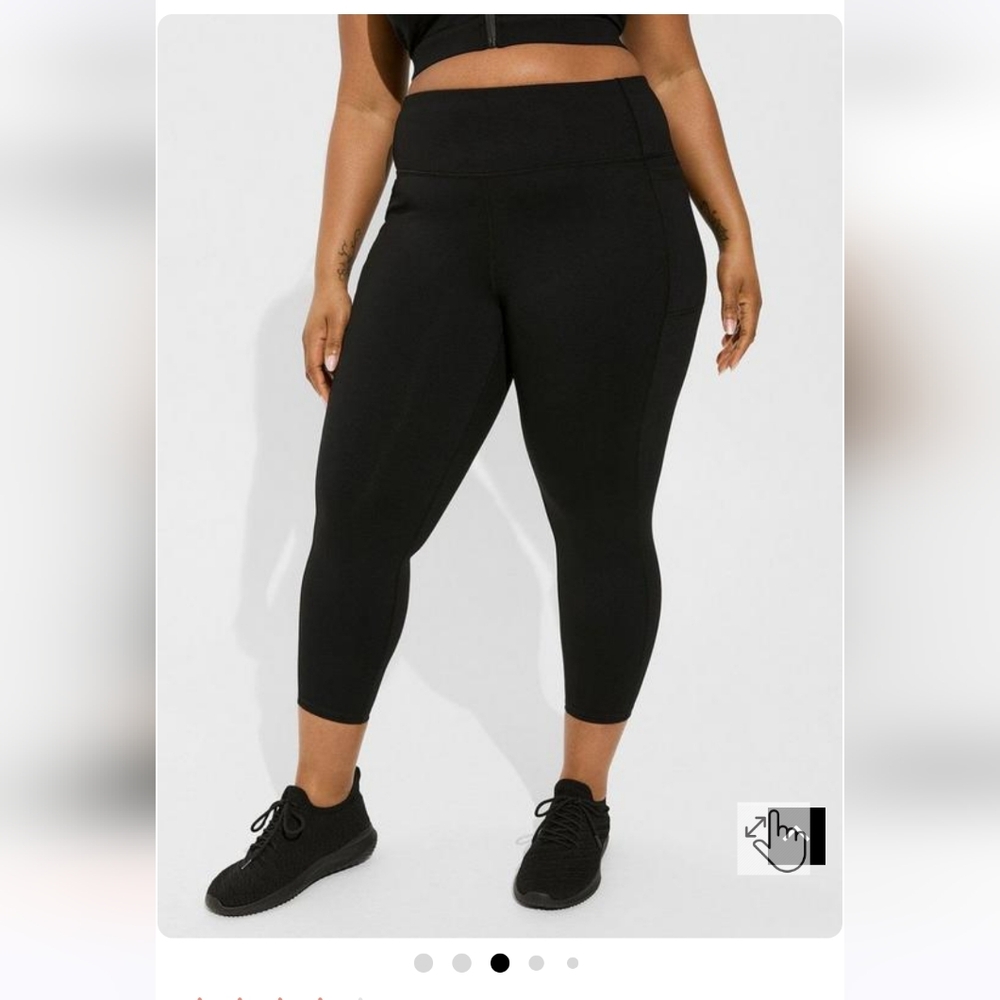 Torrid, Performance Core Crop Active Legging With… - image 1